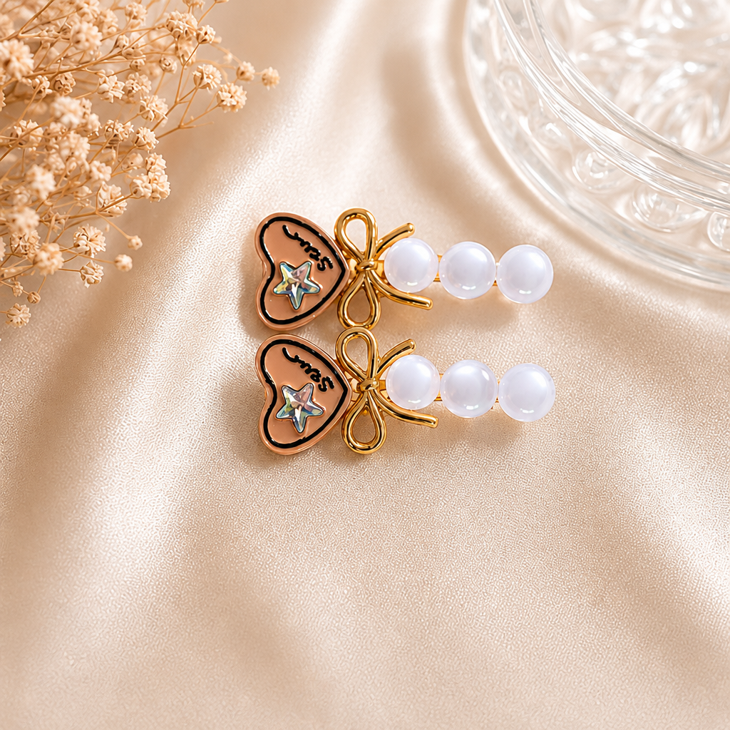 Korean Heart Shape Hair Clip