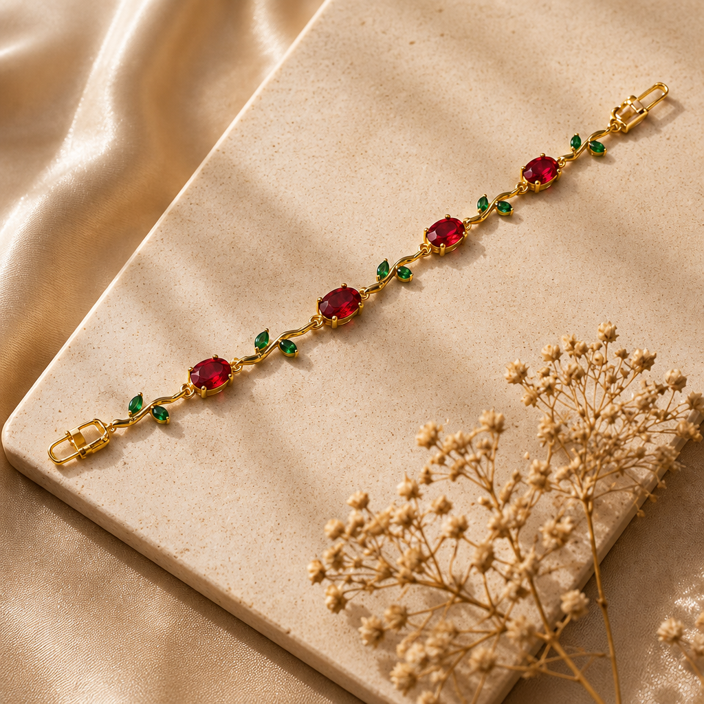 Red Tulip Bracelet